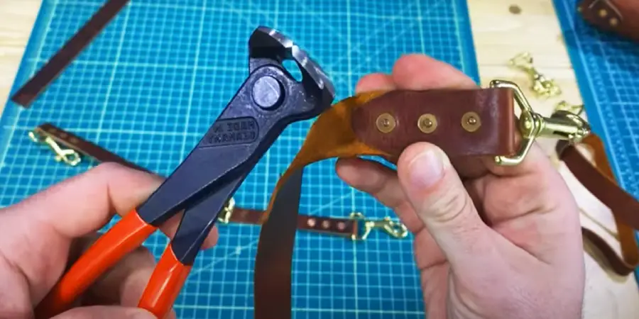 Remove Leather rivets by Cutting Nipper