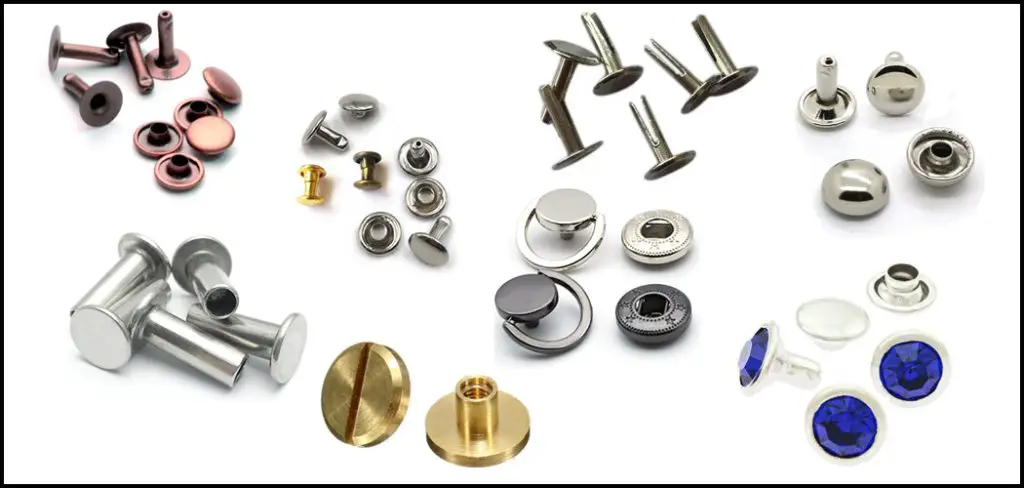 types of rivets for leather