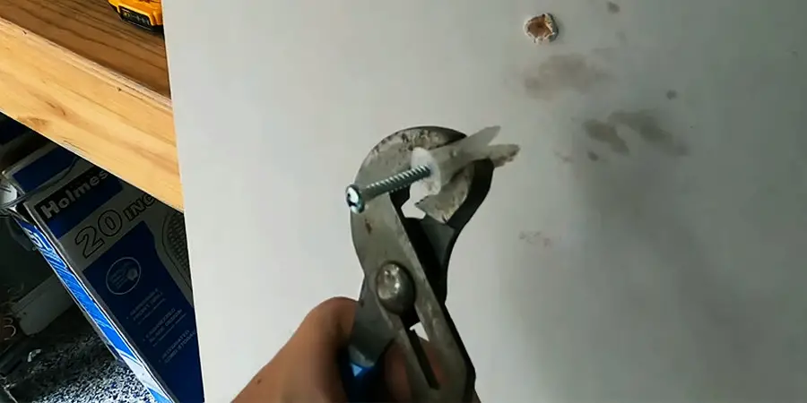 Remove Butterfly Anchor with Pliers