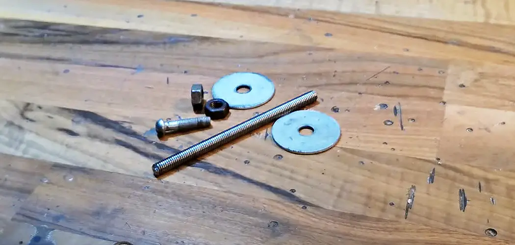 Nuts and a Threaded Rod with Washer