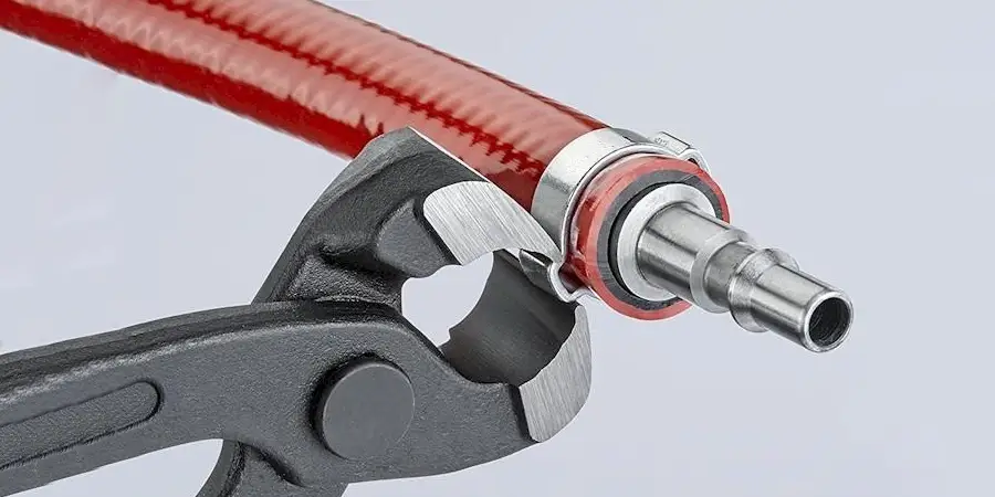 Tighten Pinch Clamps with pincer tool