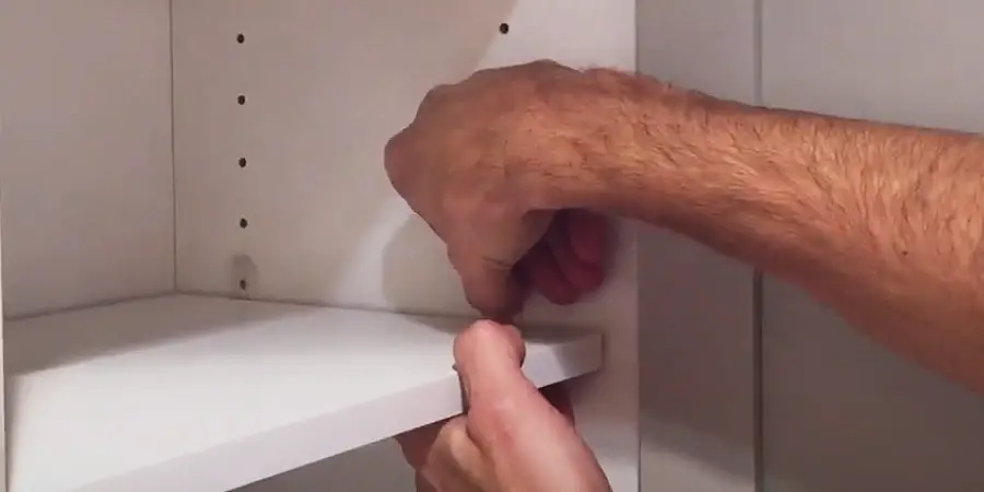 Remove The Plastic Locking Shelf Clips