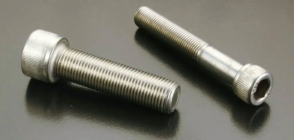 two Allen bolts