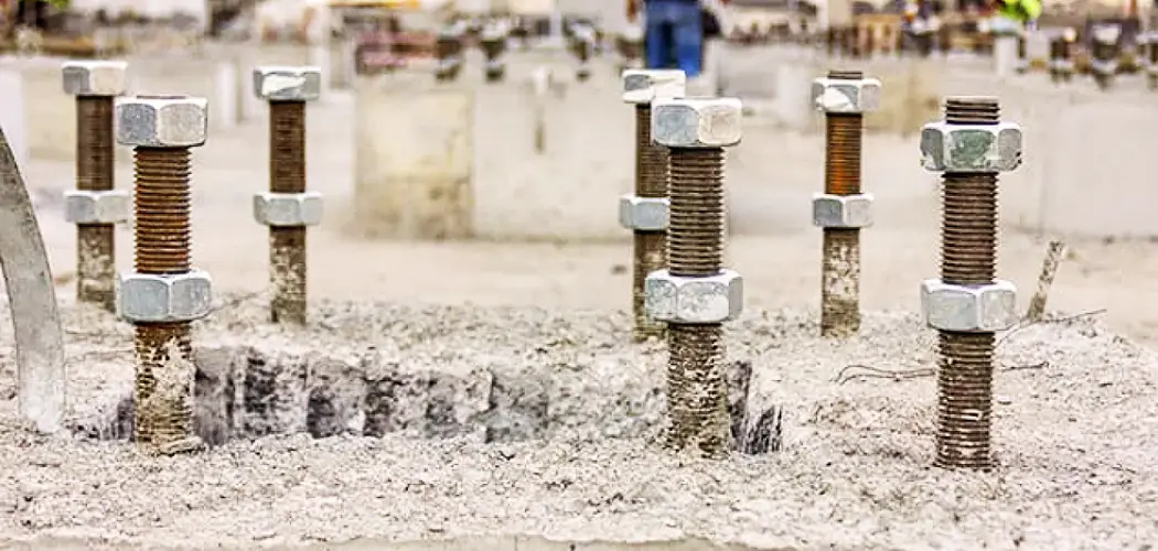 install Anchor Bolts in Existing Concrete Foundation
